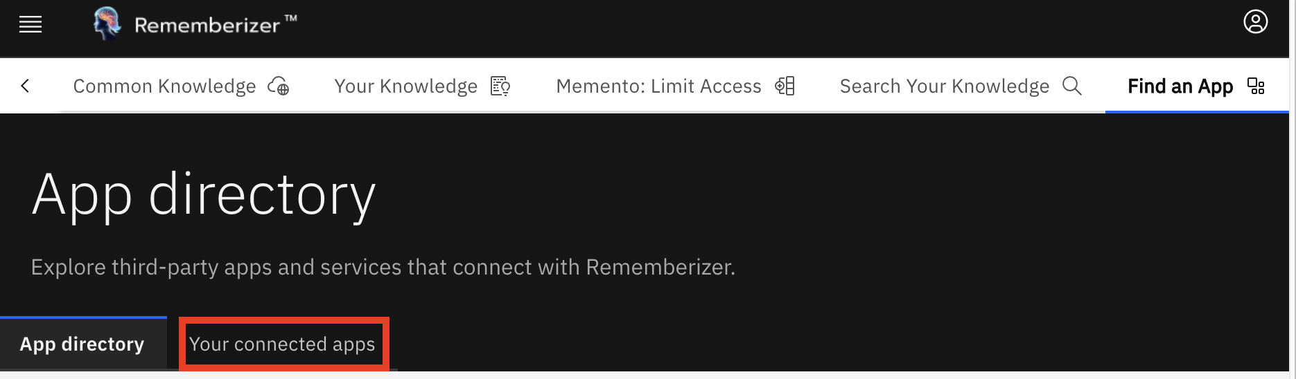 연결된 앱 탐색