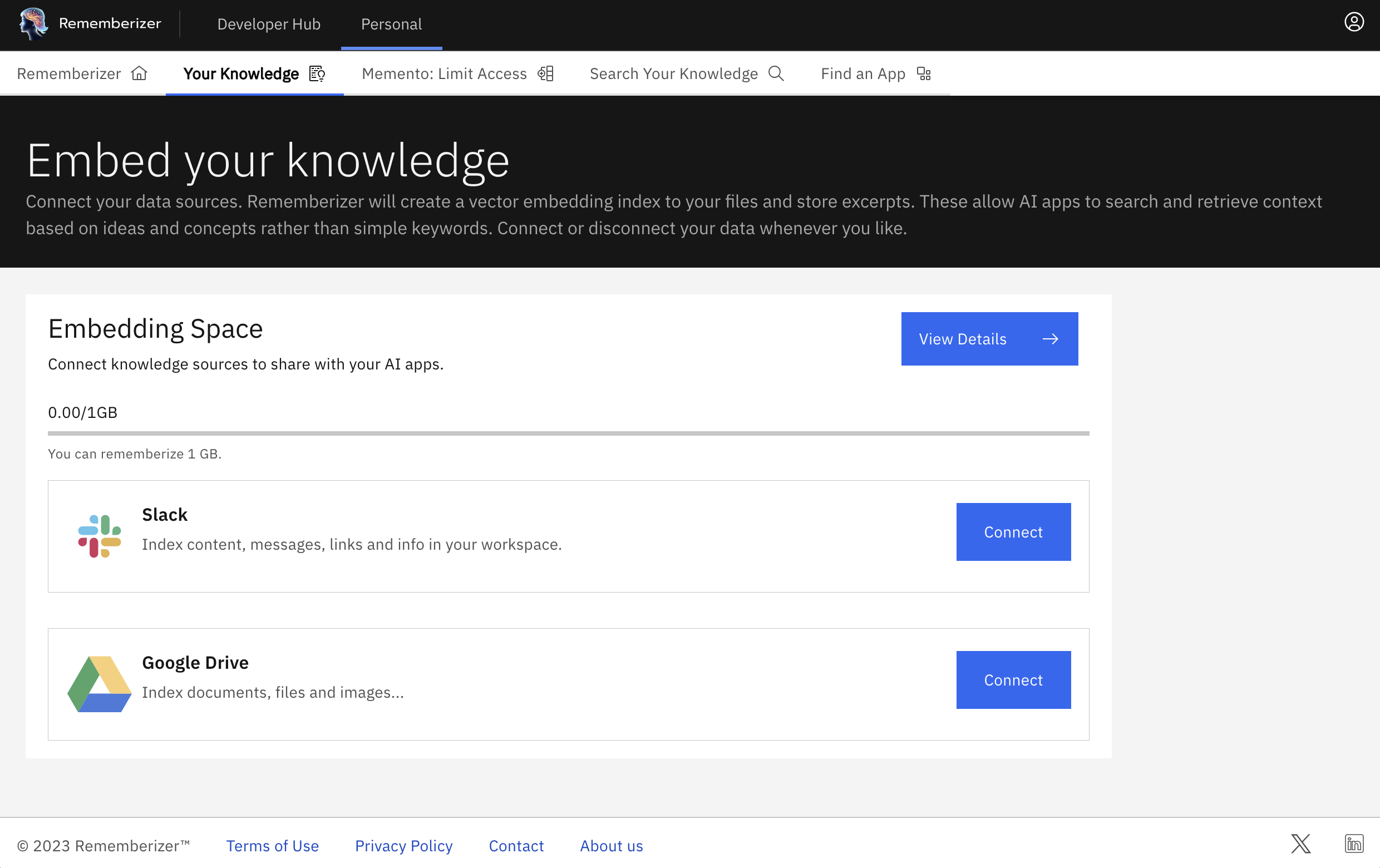 Your Knowledge, ready to connect to Slack
