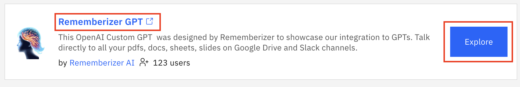 앱의 이름과 탐색 버튼