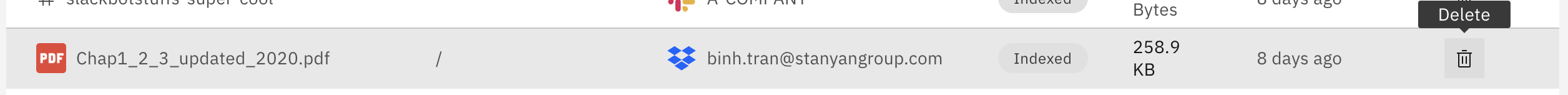 삭제 아이콘이 있는 파일